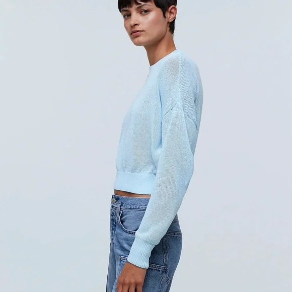 Madewell Loose-Knit Crewneck Sweater Size Small - Picture 3 of 6
